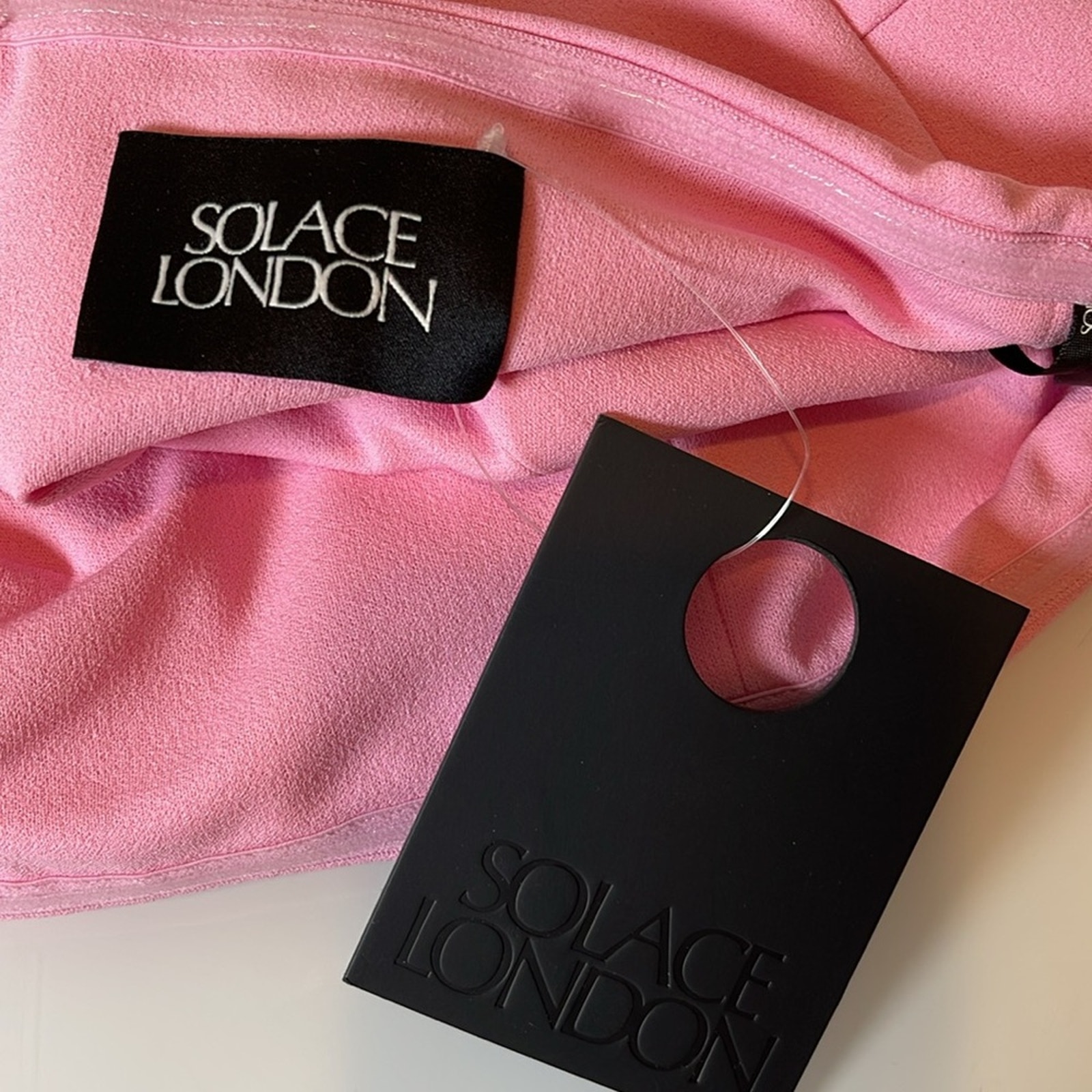 Solace London Bysha Strapless Bubblegum Pink Maxi Dress Size 0 — image 7 of 8